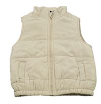 Béžová šusťáková zateplená vesta F&F