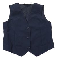 Tmavomodrá spoločenská vesta H&M