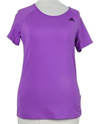 Dámské fialové sportovní funkční tričko Adidas 