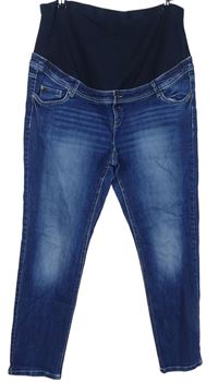 Dámské modré skinny těhotenské rifle C&A