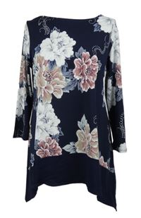 Dámska tmavomodrá kvetovaná tunika zn. Lakeland