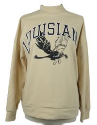 Dámska smotanová mikina s potlačou