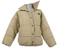 Dámska béžová šušťáková zimná oversized bunda H&M