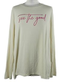 Dámske smotanové tričko s nápisom Steilmann