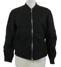 Dámský černý jarní bomber 