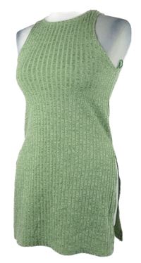 Dámská zelená žebrovaná pletená tunika Primark 
