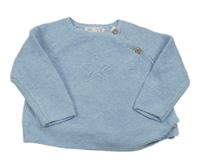 Modrý propínací svetr s hvězdou Zara