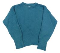 Petrolejový crop sveter Primark