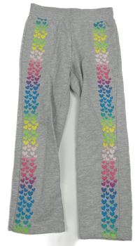 Svetlosivé tepláky so srdiečkami Pocopiano