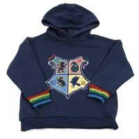 Tmavomodrá mikina s Harry Potter s kapucí Primark