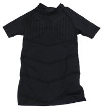 Černo-šedé vzorované funkční triko Kispta