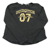 Tmavosivé tričko s potiskem Harry Potter H&M