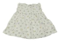 Biele kvetované plátenné šaty George