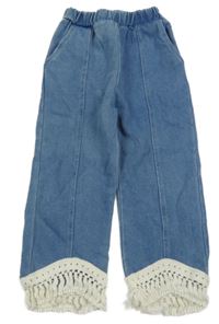 Modré jogger rifle s strapcemi