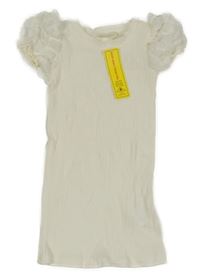 Nové - Smotanové rebrované tričko Shein