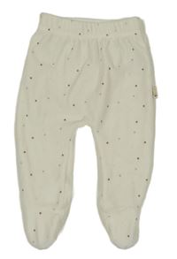 Bílé sametové polodupačky s bodkami