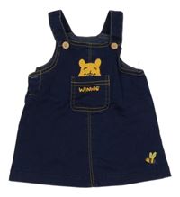 Tmavomodré rifľové teplákové na traké šaty s Medvídkem Pú C&A