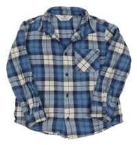 Modro-bílá kostkovaná košile H&M