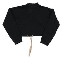 Čierna crop mikina H&M