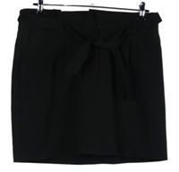 Dámska čierna púzdrová mini sukňa s opaskom New Look