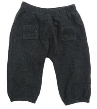 Antracitové pletené tepláky Zara