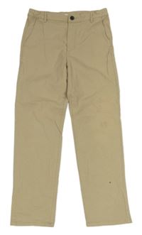 Béžové plátěné chino kalhoty H&M