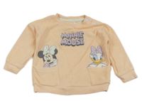 Lososová froté mikina s Minnie Disney