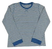 Sivo-modrý pruhované spodné tričko Tchibo