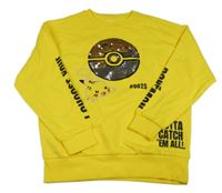 Žltá mikina s překlápěcími flitry - Pokémon