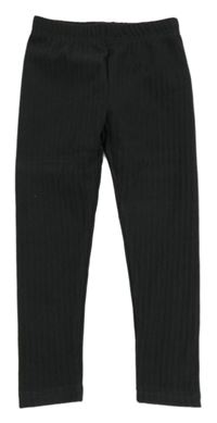 Tmavošedé žebrované úpletové legíny George