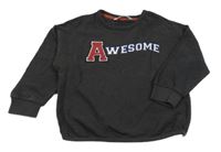 Tmavosivá mikina s nápisom M&S