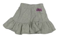 Sivá teplákové sukňa s nápisom H&M