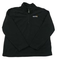 Čierna fleecová funčkní mikina s logom Regatta