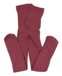 Tmavorůžové punčocháče H&M