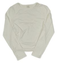 Biele crop tričko shein