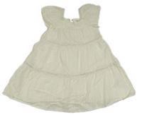 Smetanovo-zlaté pruhované šaty F&F