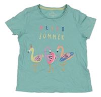 Světlemodré tričko s nápisem M&S