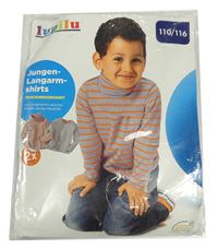 Nové - 2x rolák - šedý + pruhovaný Lupilu