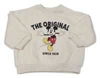 Béžová melírovaná mikina s Mickeym H&M
