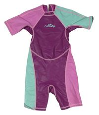 Fialovo-růžovo-mátový neopren Decathlon