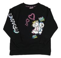 Čierna mikina so Stitchem Primark