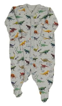 Sivý overal s dinosaurami Next