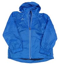 Modrá šušťáková jarná bunda s kapucňou Pro Touch