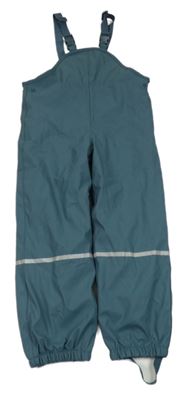 Modrošedé nepromokavé podšité na traké nohavice Lupilu