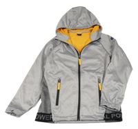 Šedá softshellová bunda s kapucí Active Touch