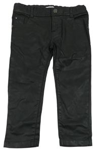 Čierne koženkové tregíny Marése