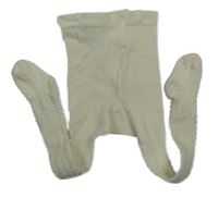 Smotanové vzorované pančuchy H&M