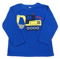 Kobaltově modrá fleecová mikina s bágrom C&A