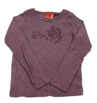 Vínové tričko s logom Esprit