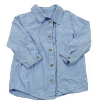 Světlemodrá košile riflového vzhledu 